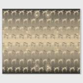 Papier Cadeau Bronze pâle de rennes de danse (Plat)