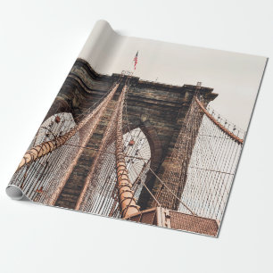Papier Cadeau Brooklyn Bridge en New Yorkabstract, amérique, ame