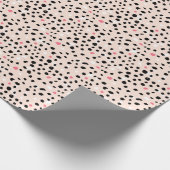 Papier Cadeau Brosse à encre : Texture artistique (Coin)