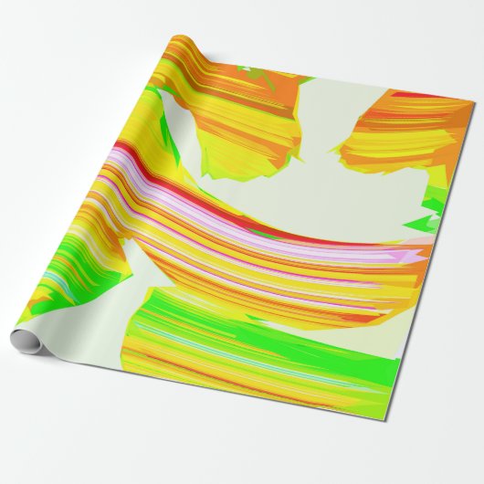 Papier Cadeau Brosse arc-en-ciel (Déroulé)