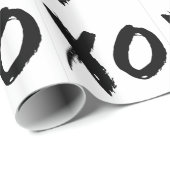 Papier Cadeau Brosse de XO minimale (Coin rond)