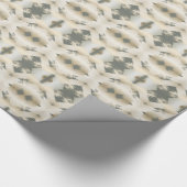 Papier Cadeau Brosse d'or Kaleidoscope de Noël (Coin)