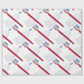 Papier Cadeau Brosse Et Collage De Dents (Plat)