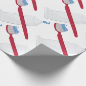 Papier Cadeau Brosse Et Collage De Dents (Coin)