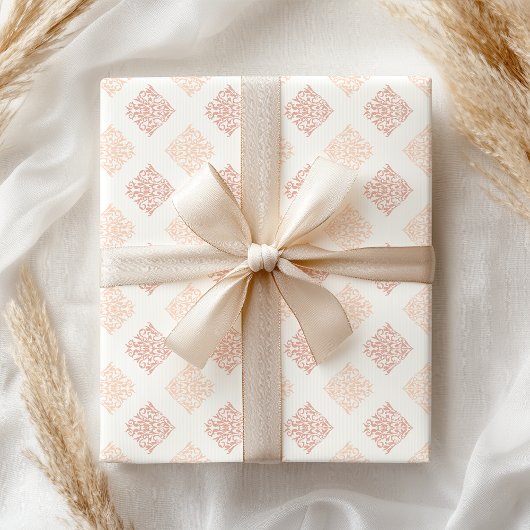 Papier Cadeau Brouiller Damask Joli Personnalisé