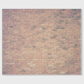 Papier Cadeau Brown brick wall photography (Plat)