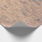 Papier Cadeau Brown brick wall photography (Coin)