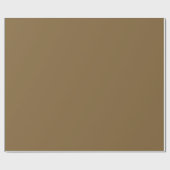Papier Cadeau   Brown droit (couleur solide)  (Plat)
