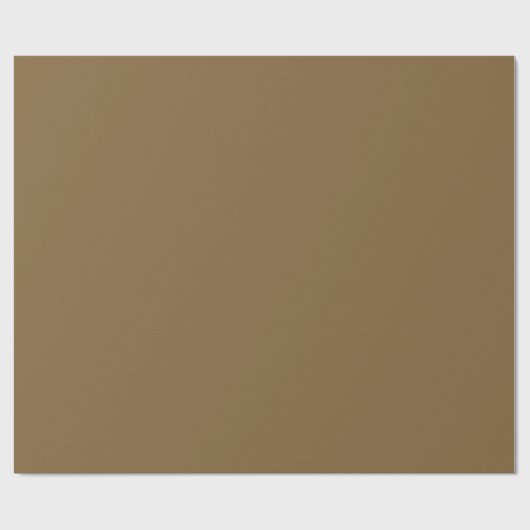 Papier Cadeau   Brown droit (couleur solide)  (Plat)