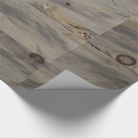 Papier Cadeau Brown en gris industriel Mariage rustique Annivers (Coin)