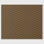 Papier Cadeau Brown, Faux Gold 11ème (onzième) événement (Plat)