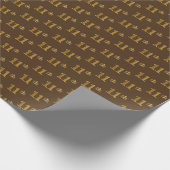 Papier Cadeau Brown, Faux Gold 11ème (onzième) événement (Coin)