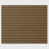 Papier Cadeau Brown, Faux Gold 12e (Douzième) (Plat)