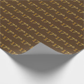 Papier Cadeau Brown, Faux Gold 17e (dix-septième) (Coin)