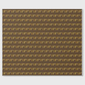 Papier Cadeau Brown, Faux Gold 18e (dix-huitième) (Plat)
