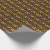 Papier Cadeau Brown, Faux Gold 28e (Vingt-Huitième) (Coin)