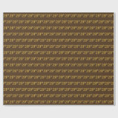 Papier Cadeau Brown, Faux Gold 29e (Vingt-Neuvième) (Plat)