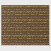 Papier Cadeau Brown, Faux Gold 37e (Trente-Septième) (Plat)