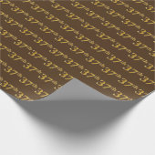 Papier Cadeau Brown, Faux Gold 37e (Trente-Septième) (Coin)