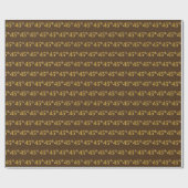 Papier Cadeau Brown, Faux Gold 45e (Quarante-cinquième) (Plat)