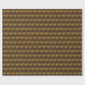 Papier Cadeau Brown, Faux Gold 46e (Quarante-sixième) (Plat)