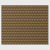Papier Cadeau Brown, Faux Gold 48e (Quarante-Huitième) (Plat)