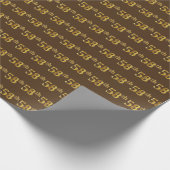 Papier Cadeau Brown, Faux Gold 58e (Cinquante-huitième) (Coin)