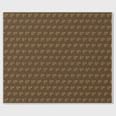 Papier Cadeau Brown, Faux Gold 5e (Cinquième) (Plat)
