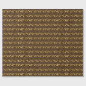 Papier Cadeau Brown, Faux Gold 65e (Soixante-cinquième) (Plat)