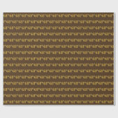 Papier Cadeau Brown, Faux Gold 68e (Soixante-huitième) (Plat)