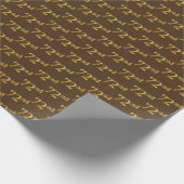 Papier Cadeau Brown, Faux Gold 72e (Soixante-douzième) (Coin)