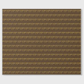 Papier Cadeau Brown, Faux Gold 77e (Soixante-dix-septième) (Plat)
