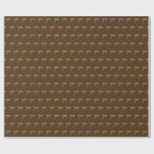 Papier Cadeau Brown, Faux Gold 7e (Septième) (Plat)