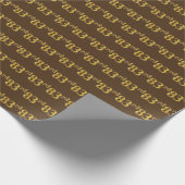 Papier Cadeau Brown, Faux Gold 83e (Quatre-vingt-troisième) (Coin)
