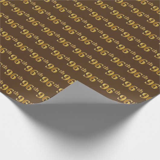 Papier Cadeau Brown, Faux Gold 96e (96e) (Coin)
