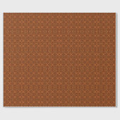 Papier Cadeau Brown Kaleidoscope Mandala Motif (Plat)