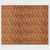 Papier Cadeau Brown leather woven backgroundleather,brown,backgr (Plat)