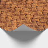 Papier Cadeau Brown leather woven backgroundleather,brown,backgr (Coin)