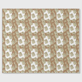 Papier Cadeau Brown Marigolds (Plat)