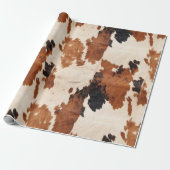 Papier Cadeau Brown noir blanc (Déroulé)