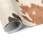 Papier Cadeau Brown noir blanc (Coin rond)