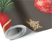 Papier Cadeau Brown & Or (Coin rond)