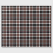 Papier Cadeau Brown Plaid Wrapping Paper (Plat)