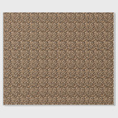 Papier Cadeau Brown Poster de animal Leopard (Plat)
