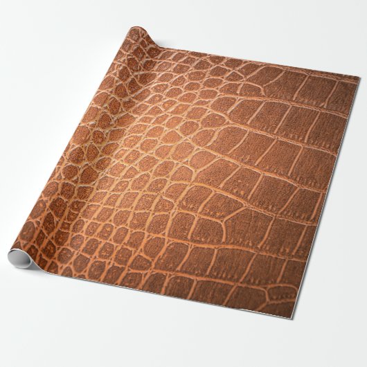 Papier Cadeau Brown skin leather texture backgroundskin,abstract (Déroulé)