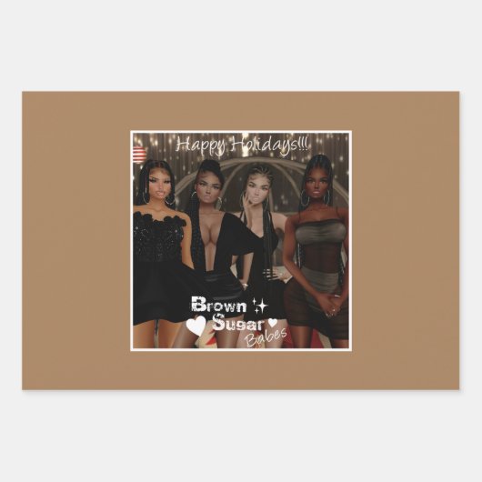 Papier cadeau Brown Sugar Babes 9 (Devant)