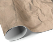 Papier Cadeau Brown texture de papier recyclé broyé (Coin rond)