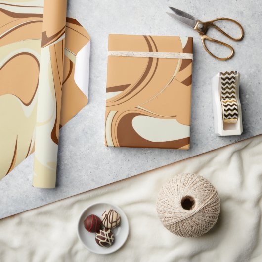 Papier Cadeau Brown tortille de café (Artisanat)