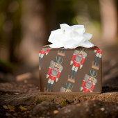 Papier Cadeau Brown traditionnel Noisette Soldat Noël