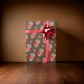 Papier Cadeau Brown traditionnel Noisette Soldat Noël